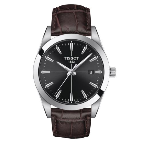 Tissot Gentleman Quartz Stainless Steel / Black / Strap